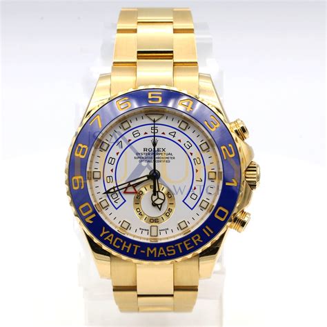 rolex yacht master ii yellow gold manufacturer suggested retail price|yellow gold yacht master 2.